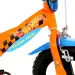 Hot Wheels 12” gyerek bicikli kulacstartóval és oldalkerekekkel narancssárga-fekete színben – Dino Bikes kerékpár