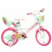 Mancs Őrjárat Skye 14” gyerek bicikli kosárral és babaüléssel rózsaszín-mentazöld színben – Dino Bikes kerékpár