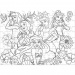 Disney Hercegnők 2 az 1-ben 100db-os színezhető puzzle