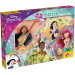 Disney hercegnők 2 az 1-ben 24db-os puzzle és színező 35x25cm - Lisciani