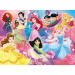 Disney hercegnők a csapat 2 az 1-ben 24db-os Eco maxi puzzle és színező 70x50cm - Lisciani