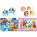 Disney Hercegnők Superkit 4 az 1-ben puzzle és játékszett - Clementoni