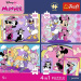 Disney Minnie egér - 4 x 88 db-os Premium Plus Kids puzzle - Trefl