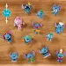 Disney Stitch mini meglepetés figura ananász formájú kapszulában 4. széria 1db