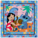 Luna: Stitch Hawaii hangulat 64db-os keretes színezhető puzzle