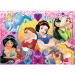 Disney Hercegnők 2 az 1-ben 2x24db-os maxi puzzle és színező - Lisciani