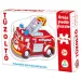 Tűzoltóautó óriás padló puzzle 12db-os
