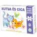 Kutya és cica óriás padló puzzle 12db-os