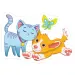 Kutya és cica óriás padló puzzle 12db-os