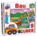 Építkezős mesekocka 9 db-os