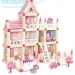 Fa rózsaszín kastély játékszett kiegészítőkkel