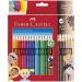 Faber-Castell: GRIP színesceruza készlet 24db-os csomag 6db test színű ceruzával