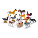 Faunica: Farm állatok 12db-os figura szett - Woodyland