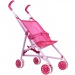 Fémvázas esernyőre csukható sport babakocsi pink színben 25x53x51cm