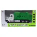 Heavy Duty Truck: Hátrahúzós fém szelektív hulladékgyűjtő teherautó modell nyitható ajtókkal és kukával 1/36