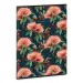 Ars Una: Flowery Green extra kapcsos kockás füzet A/4