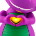 Fisher-Price: Barney's World Szívet mutató Barney - Mattel