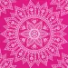Mandala fukszia-fehér papírszalvéta szett – 2 rétegű, 33x33 cm, 20db