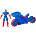 Marvel: Amerika kapitány motorral és pajzs kilövővel - Hasbro