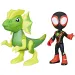 Spidey és csodálatos barátai - Miles Morales és Elektroszaurusz Dino-Háló Akciófigura Szett - Hasbro