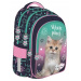 MLF Kitty Party cica mintás 4 rekeszes iskolatáska, hátizsák BPL58 40x29x19 cm