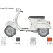 Italeri 1/9 Vespa 125 Primavera robogó makett