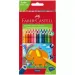 Faber-Castell: Jumbo 24db-os háromszögletű színes ceruza szett hegyezővel