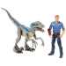 Jurassic World: Kék velociraptor és Owen játékfigura szett - Mattel