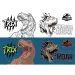 Must... Jurassic World vonalas füzet színezővel 40 lapos kétféle változatban