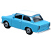 Welly: Trabant kék fém kisautó modell 1/64