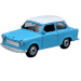 Welly: Trabant kék fém kisautó modell 1/64