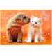 Kutya-macska barátság puzzle 100db-os - Trefl