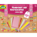 LENA: Jumbo rózsaszín barkácskoffer 800db-os kreatív játékszett
