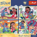 Disney Lilo &amp; Stitch - 4 x 88 db-os Premium Plus Kids puzzle - Trefl