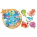 Montessori baby puzzle - Tengeri állatok