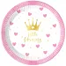 Little Princess 8db-os papírtányér szett 20cm-es