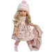 Llorens: Lucia 40cm-es baba virágos ruhában ridiküllel