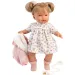 Llorens: Joelle 38cm-es baba hanggal virág mintás ruhában