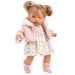 Llorens: Joelle 38cm-es baba hanggal virág mintás ruhában