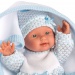 Llorens: Bebito 26cm-es kisfiú baba kék takaróval