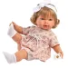 Llorens: Carla 42cm-es síró baba virágos ruhában fejpánttal