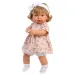 Llorens: Carla 42cm-es síró baba virágos ruhában fejpánttal