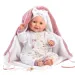 Llorens: Heidi Llorana 42cm-es síró újszülött baba pléddel