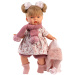 Llorens: Joelle 38cm-es síró baba bojtos sállal