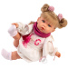 Llorens: Júlia 42cm-es síró baba cumival masnis szoknyában