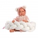 Llorens: Lala újszülött síró baba fonattal 42cm-es