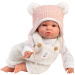 Llorens: Lara 38cm-es síró baba macifüles sapkában