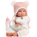 Llorens: Lara 38cm-es síró baba macifüles sapkában