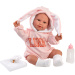 Llorens: Lina 45cm-es síró baba nyuszifüles babaruhában
