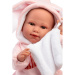 Llorens: Lina 45cm-es síró baba nyuszifüles babaruhában